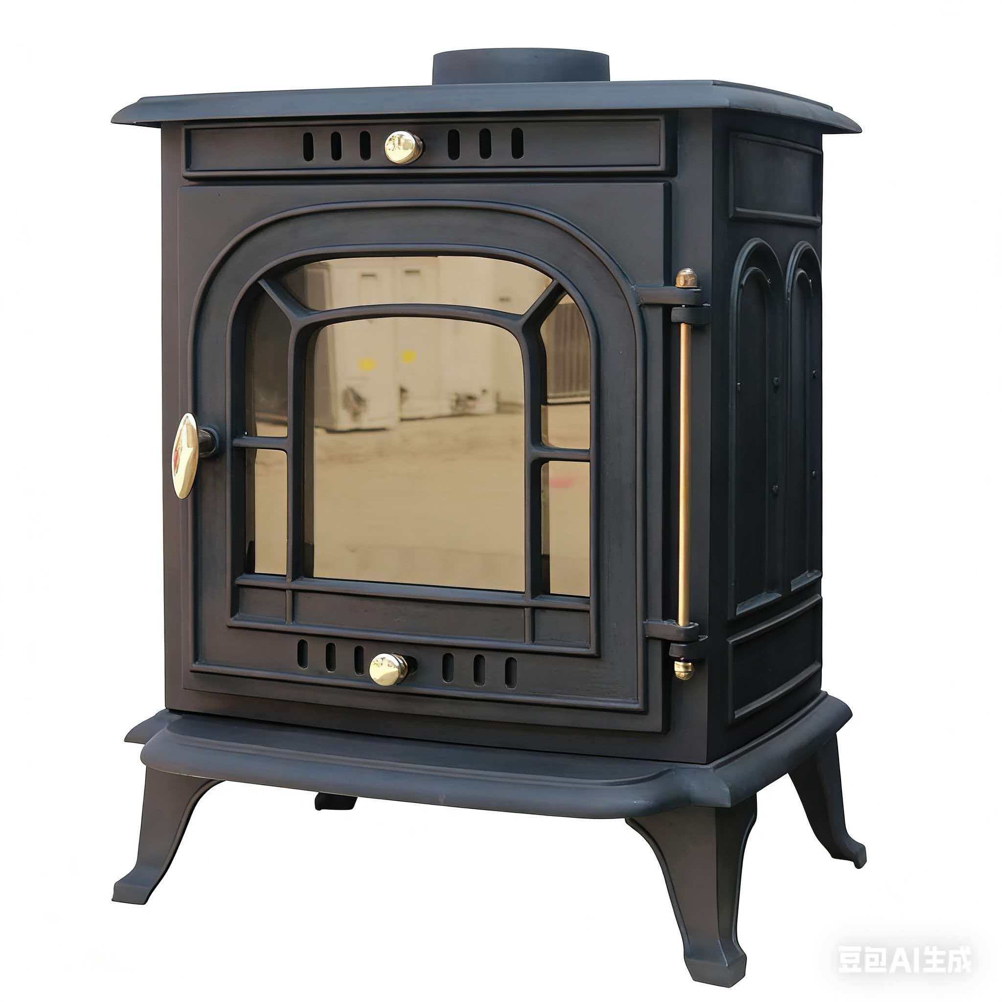 Ecodesigned CE Cast Iron Mulifuel Stove 7KW JA008