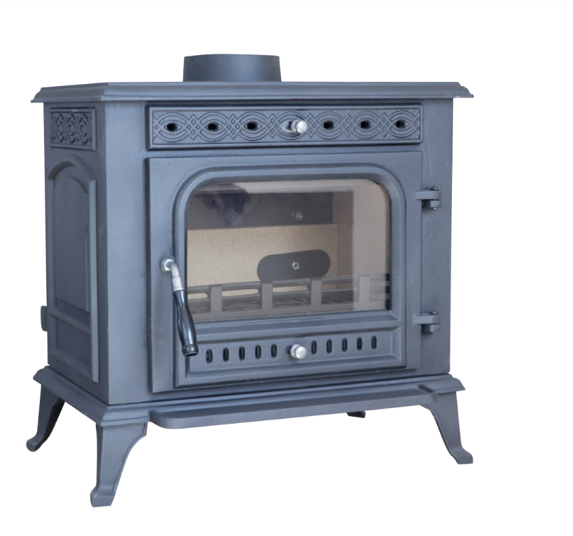 Ecodesigned CE Cast Iron Mulifuel Stove 9.8 KW JA031