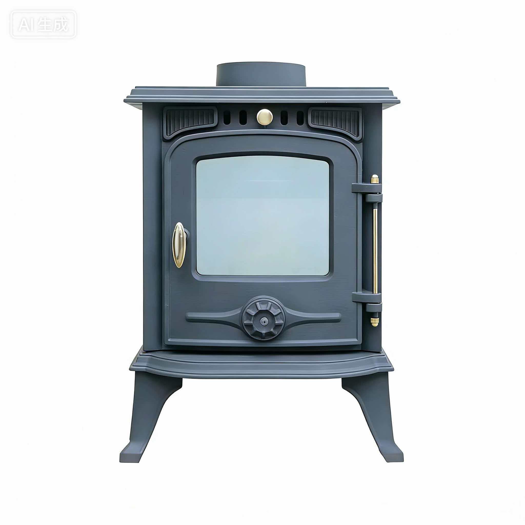 Ecodesigned CE Cast Iron Mulifuel Stove 6.2KW CA001